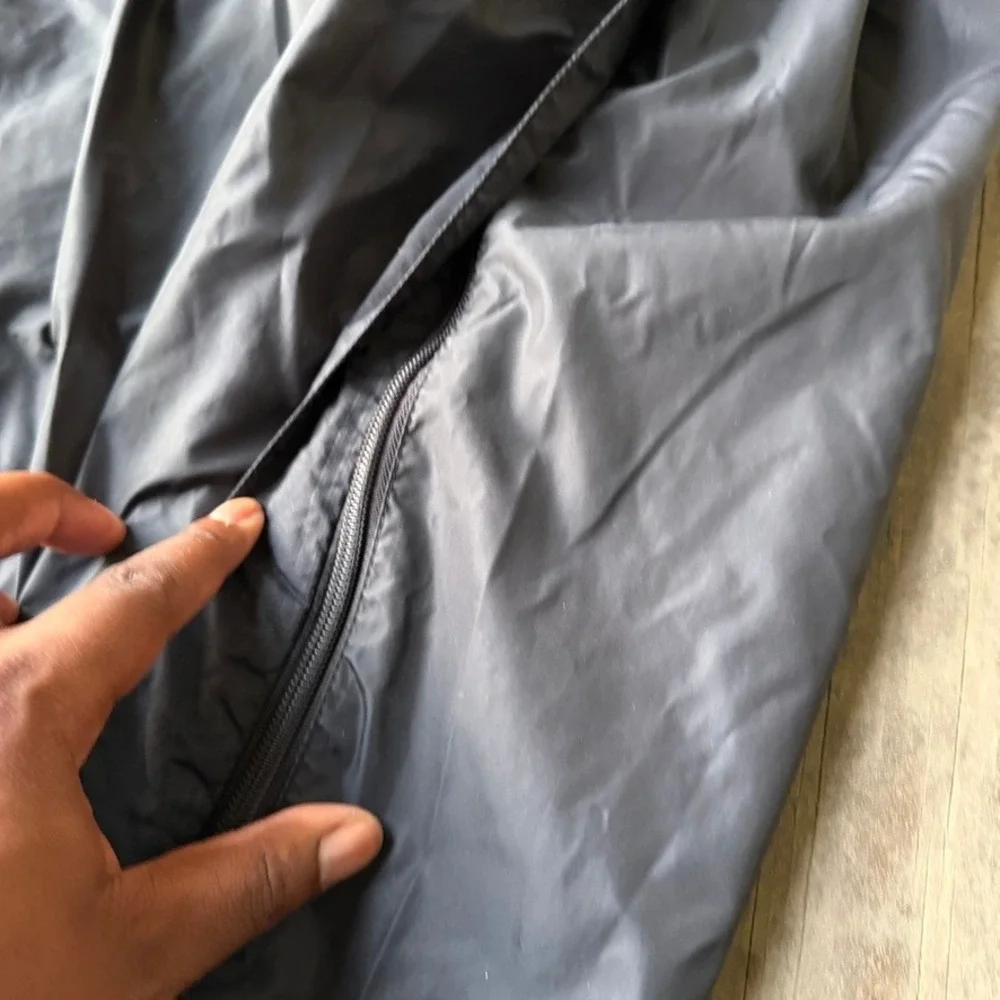 Vintage Nike Black Nylon Track Pants Zipper Sides